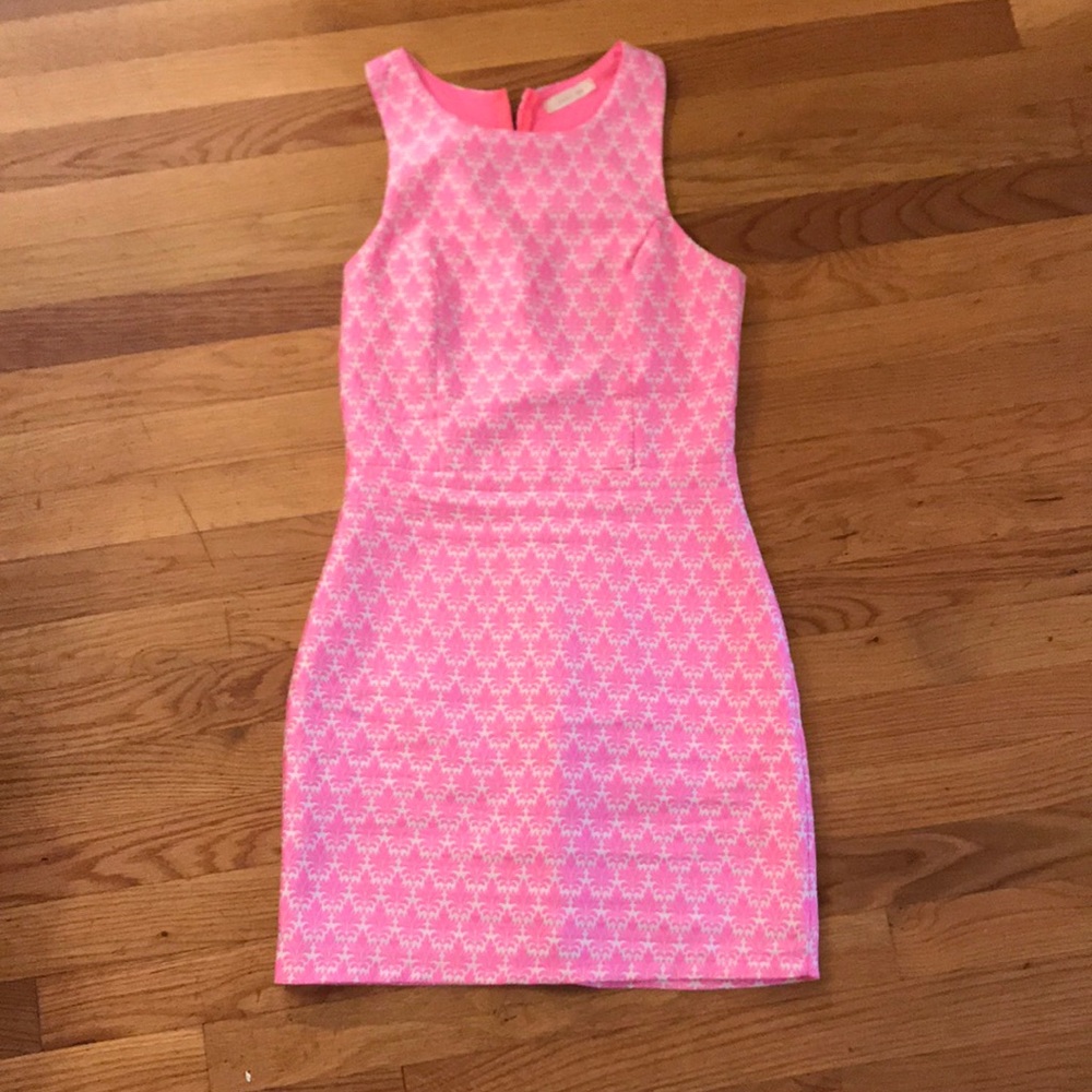 S Hot Pink Cutout Dress- Perfect for Weddings!